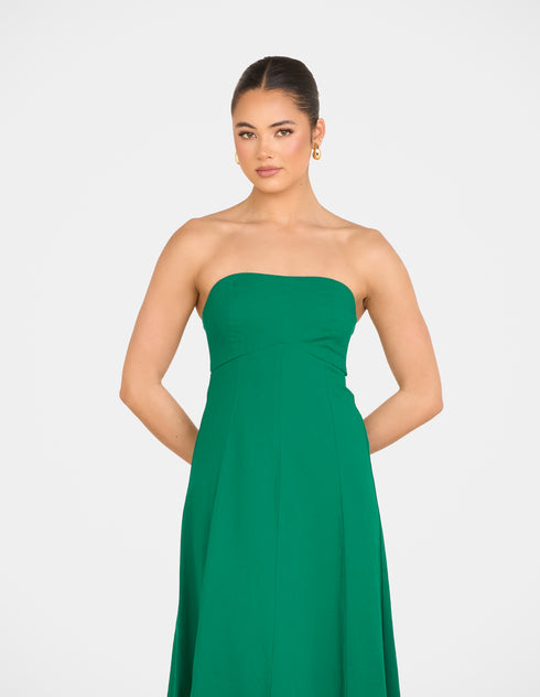 Rose Strapless Maxi Dress